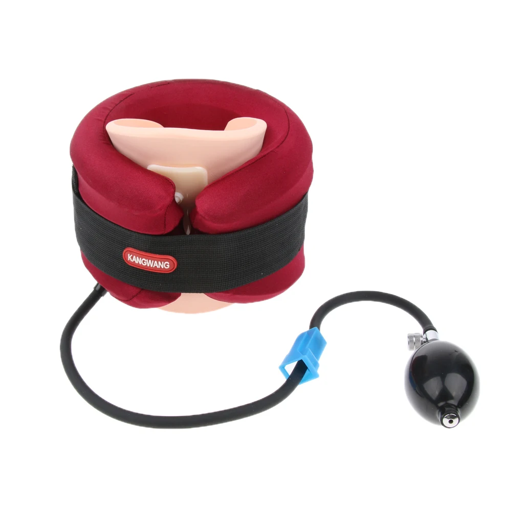 Регулируемое устройство для вытяжения шеи воздушные надувные подушки воротник для массаж шеи и плеч инструмент для облегчения боли