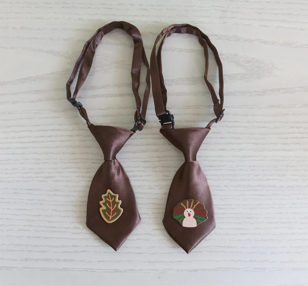 60pc Thanksgiving Pet Supplies Dog tie Turkey Pet Dog Holiday Grooming Accessories  Pet Dog Neckties Fall Pet Products For Dogs