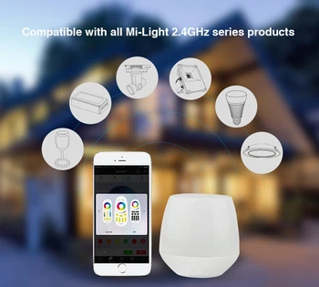 

DC5V iBox1 milight wifi controller with RGB light Wireless for milight led bulbs support iOS Android APP #