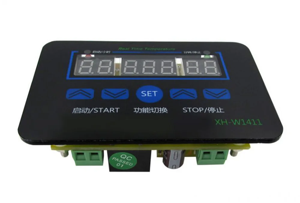 Multi-function Intelligent Digital Display Temperature Controller 12/220V Three Synchronous XH-W1411 Switch -19~99