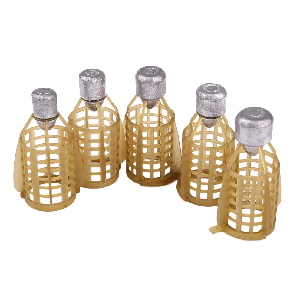Tackle Fishing Bait Cage Basket Holder Fish Feeding Lure Trap Accessories