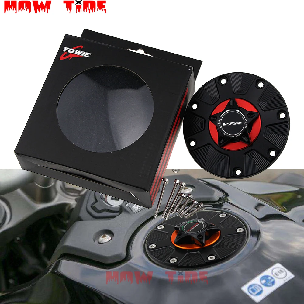 Крышка газового топливного бака для HONDA VFR800/X VFR750 VFR1200X/F VFR 800 Мотоцикл с ЧПУ БЫСТРОРАЗЪЕМНАЯ крышка