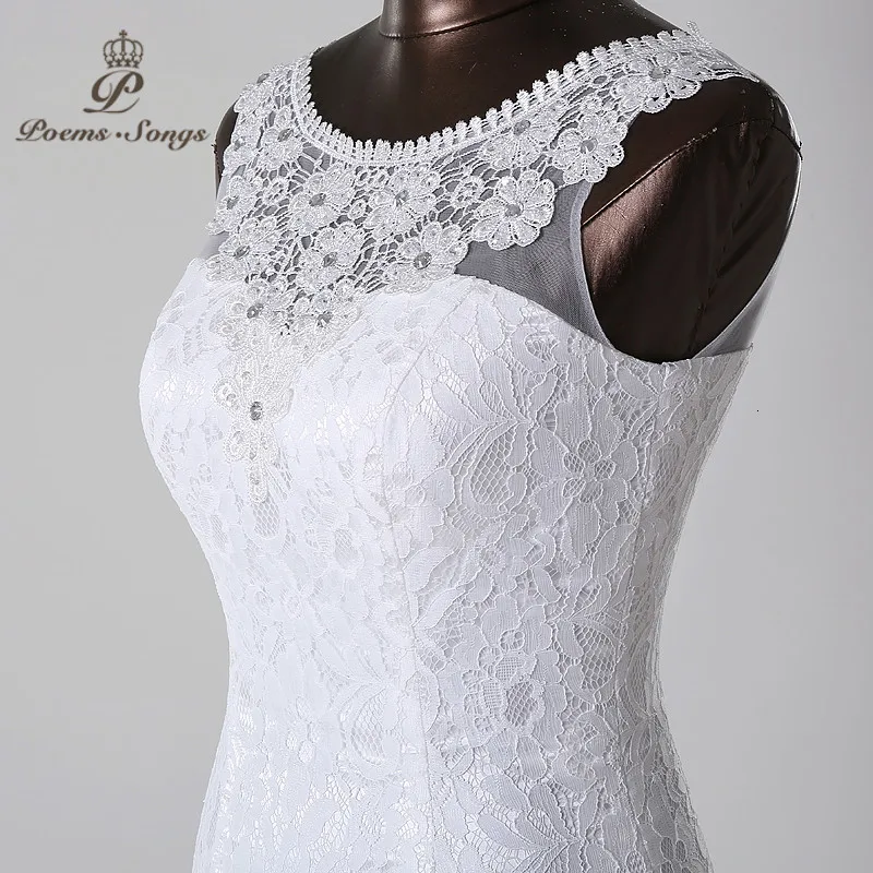 Элегантное и консервативное красивое кружевное свадебное платье русалки vestidos de noiva robe de mariage свадебное платье