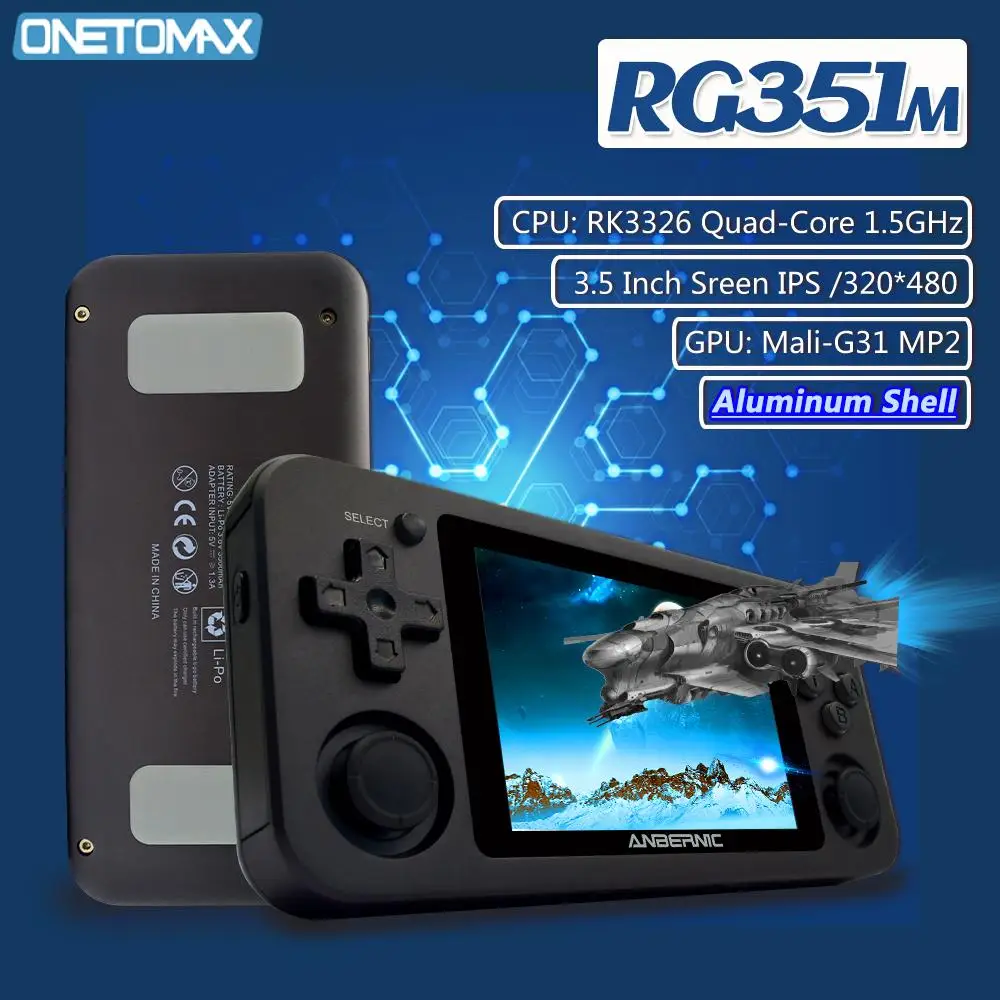 

Wi-Fi PS1 Ретро игра RG351M новая версия 2400 игр 64G игры RG351P-обновленная версия RK3326 N64 Карманный игровой плеер 351M
