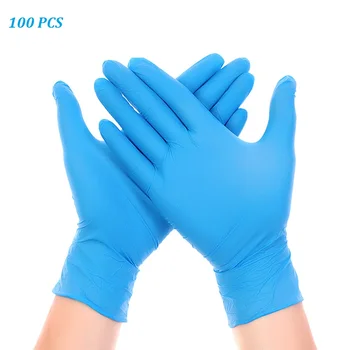 

100 pcs Disposable Gloves Nitrile Rubber Gloves Latex For Home Food Cleaning Washing Rubber Gloves Multifunctional Home Tools