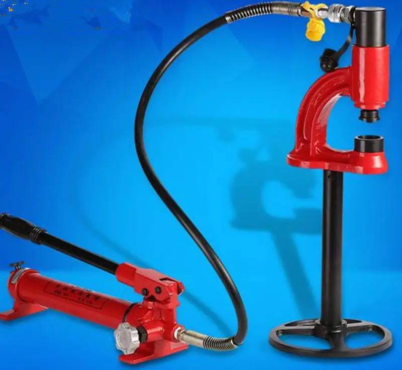 

1pc Hydraulic Perforating Machine SYD-35 Stainless Steel Basin Opener Hydraulic Punching Tools with Manual Pump