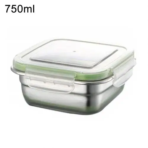 Hot 1/3Pcs 400/750/1200ml Food Storage Container Square Lunch Box Leakproof Bento - Цвет: 750ml