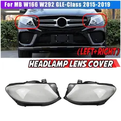 Couvercle de phare avant en verre, pour mercedes benz W166 W292 GLE300 350 400 450 2015 2019 