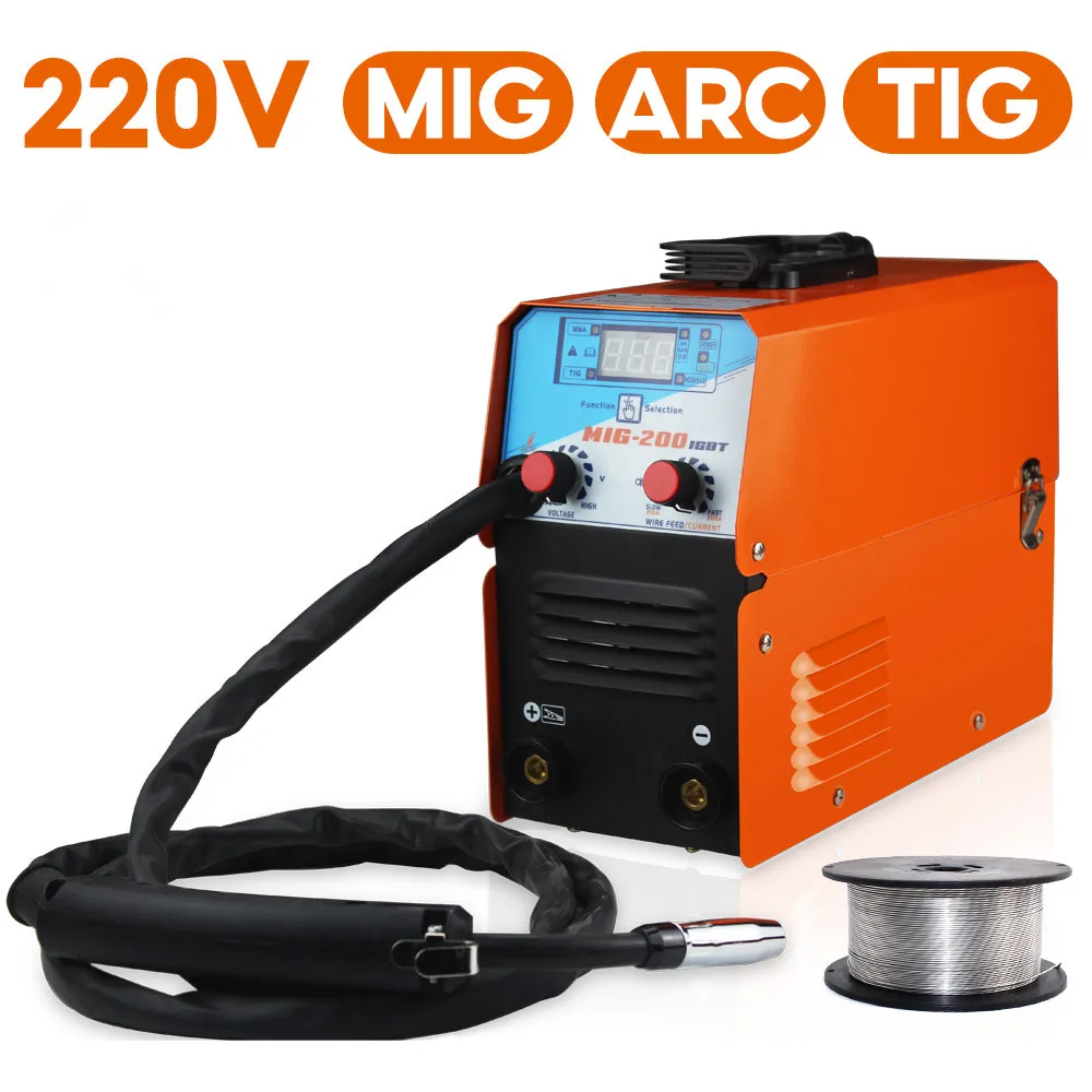 Мини-сварочный аппарат MIG-200 В переменного тока стандартный сварочный MMA TIG без