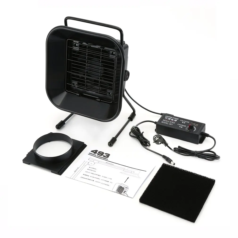 

TAIKD 493D Adjustable Welding Solder Smoke Absorber Remover Fume Extractor Carbon Filter Quiet Fan for ESD Soldering Station