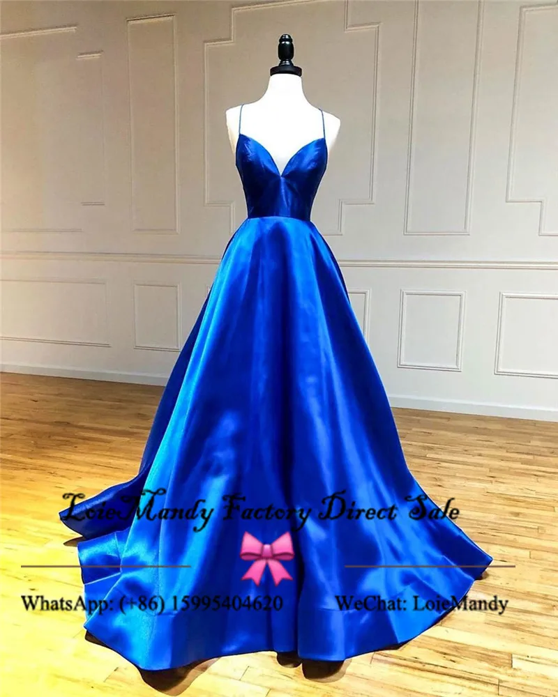 Modern Royal Blue Evening Dresses Long ...