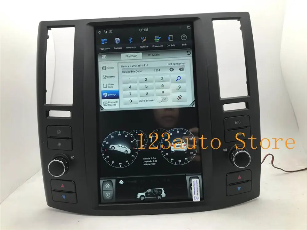 11,8 ''Tesla стиль Android 8,1 автомобильный DVD gps плеер для Infiniti FX FX25 FX35 FX45 2004-2008 радио 4 Гб ram 32 ГБ rom Авто ips