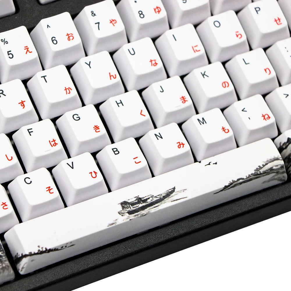 64 68 108 tampas de teclado mecânico russo japonês