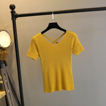 

RC22 Tops T Shirt Women Short Sleeve Tshirt gold fuchsia