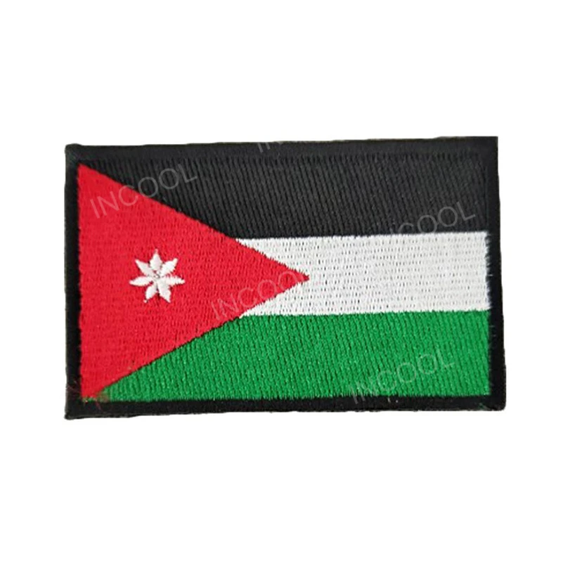J Flag Вышитые патчи Национальный флаг Бруней, шрилка, Maldives Kazakhstan Nepal Palestine Kuwait Таиланд Малайзия лаосский флаг значки - Цвет: J Flag