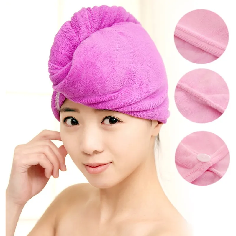 Супер Впитывающая сухая шапочка для волос шапочка для душа из микрофибры банное полотенце для волос быстросохнущее дамское банное полотенце Мягкая шапочка для душа шапка для женщин