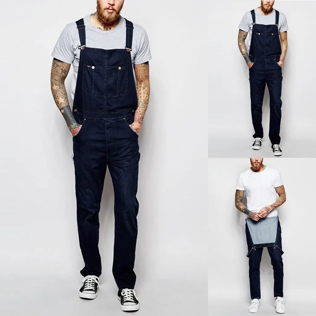 Мужские джинсы, моющийся комбинезон, уличная одежда, карман на подтяжках, штаны, брюки, джинсы, gingtto, мужские спортивные брюки темно-синие