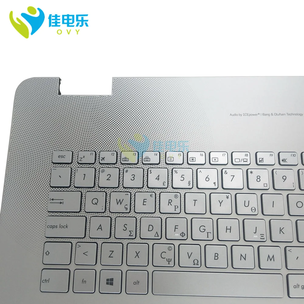 Teclado Retroiluminado para Laptop Asus Teclados de Luz Palmrest Prata c Shell gk be fr ru ua sw cz nd af cf N751 G771 N751jx G771jw - Imagem 5