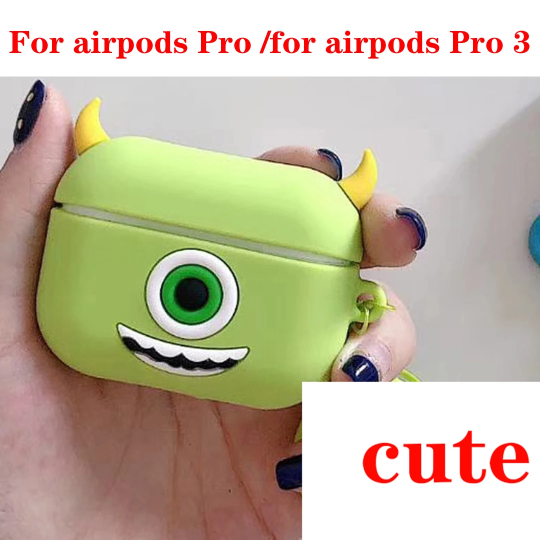 B10 For airpods Pro Для AirPods 1/2 чехол для AirPods Pro Чехол мультяшный силиконовый защитный чехол для наушников для AirPods Pro 3 чехол для наушников funda - Цвет: B10 For airpods Pro
