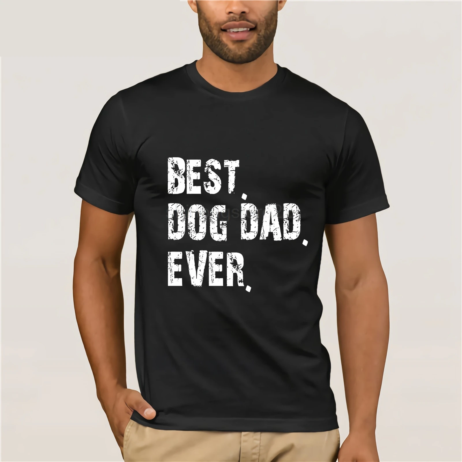 Мужская футболка с надписью Best Dog Dad Ever Father Day Gif | одежда
