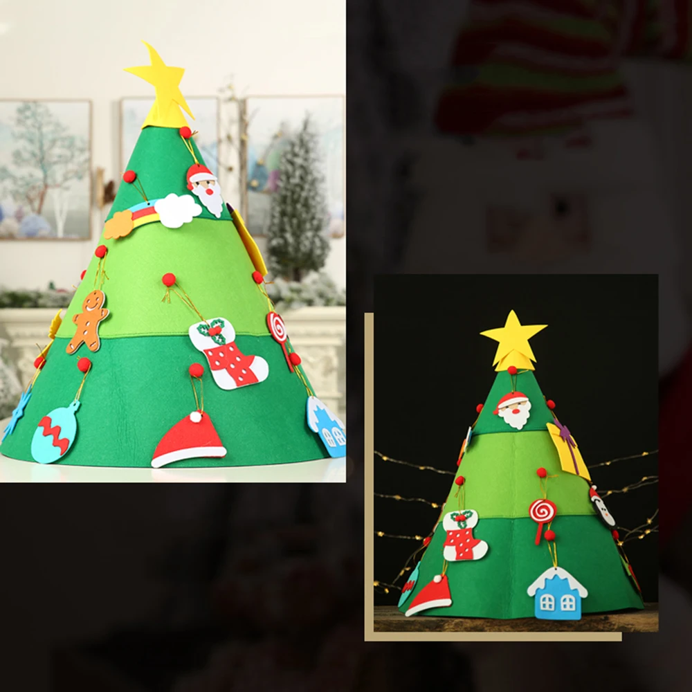 3D украшения для рождественской елки Детские DIY креативные рождественские вечеринки дети операционные навыки раннего образования рождественские подарки