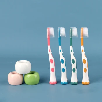 

4pcs Dense Bristles Toothbrush Multi-functional Practical Durable Convenient Ultra Soft Toothbrush for Coated Tongue Cleaning
