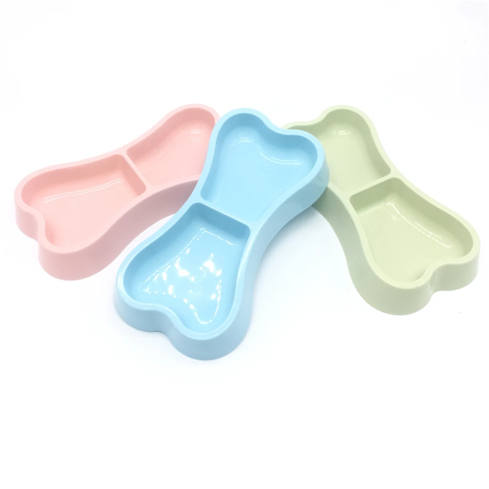 

New Cat Dog Double Pet Bowls Feeding and Drinking Bowls Food Water Feeder for Dog Puppy Cats Pets Supplies Feeding Dishes