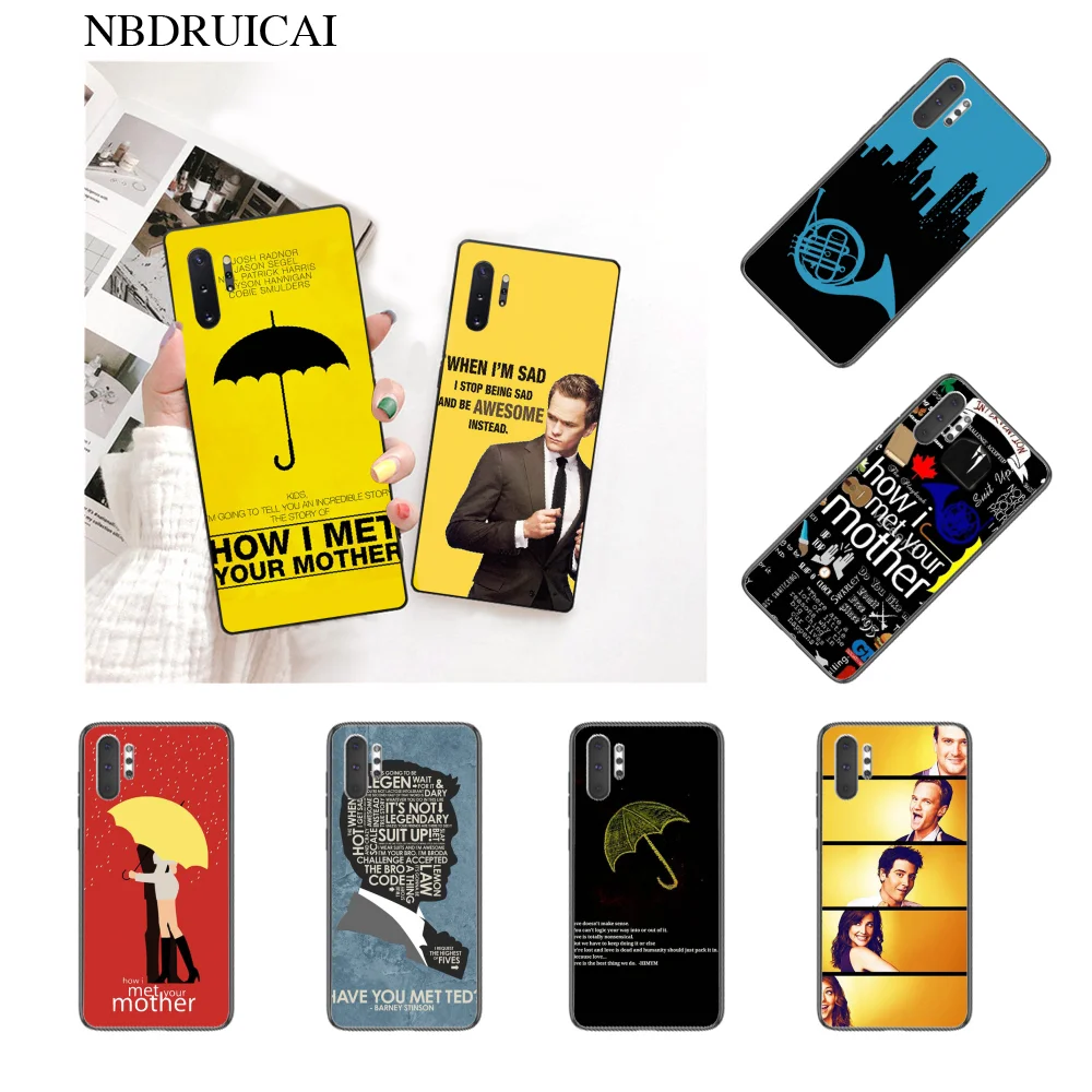 NBDRUICAI Как я встретил вашу маму himym цитаты чехол для телефона Samsung Galaxy Note 3 4 5 7 8 9 10 pro