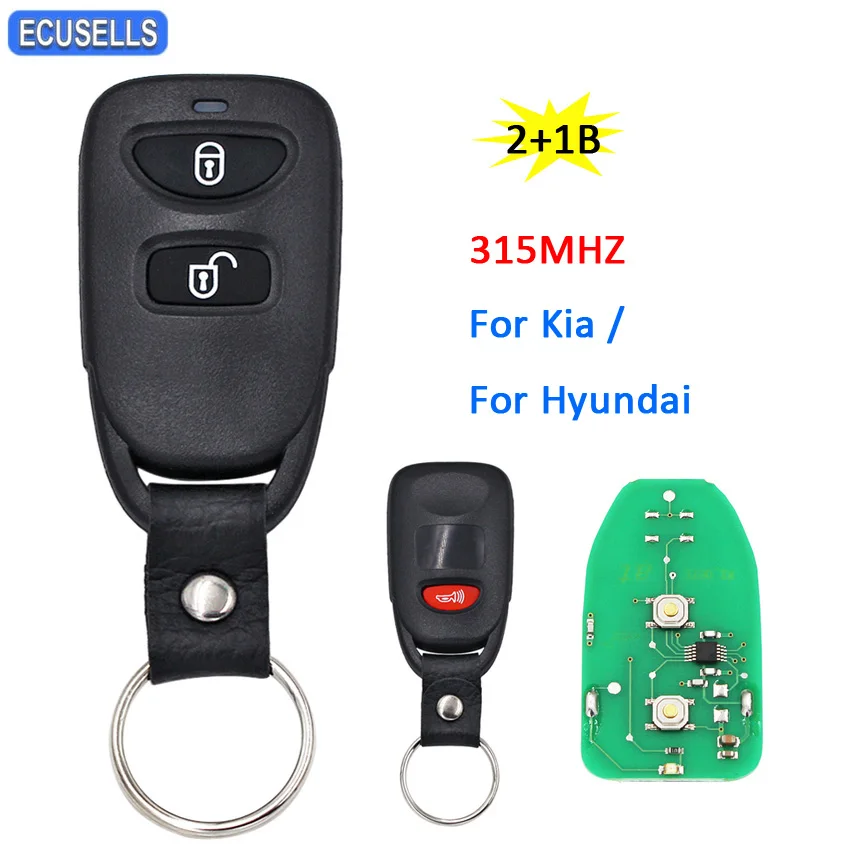 2 Buttons Remote Control Key Fob 315MHz for Hyundai Tucson for Kia Sportage
