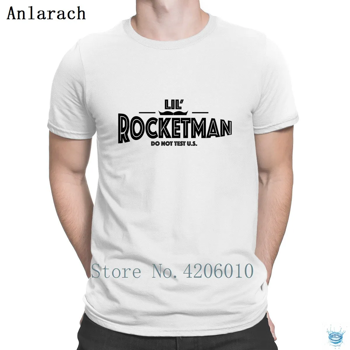 

Rocketman White Print Tshirts Funny Weird Hip Hop Summer T Shirt For Men Pictures Print Cotton Anlarach Crazy