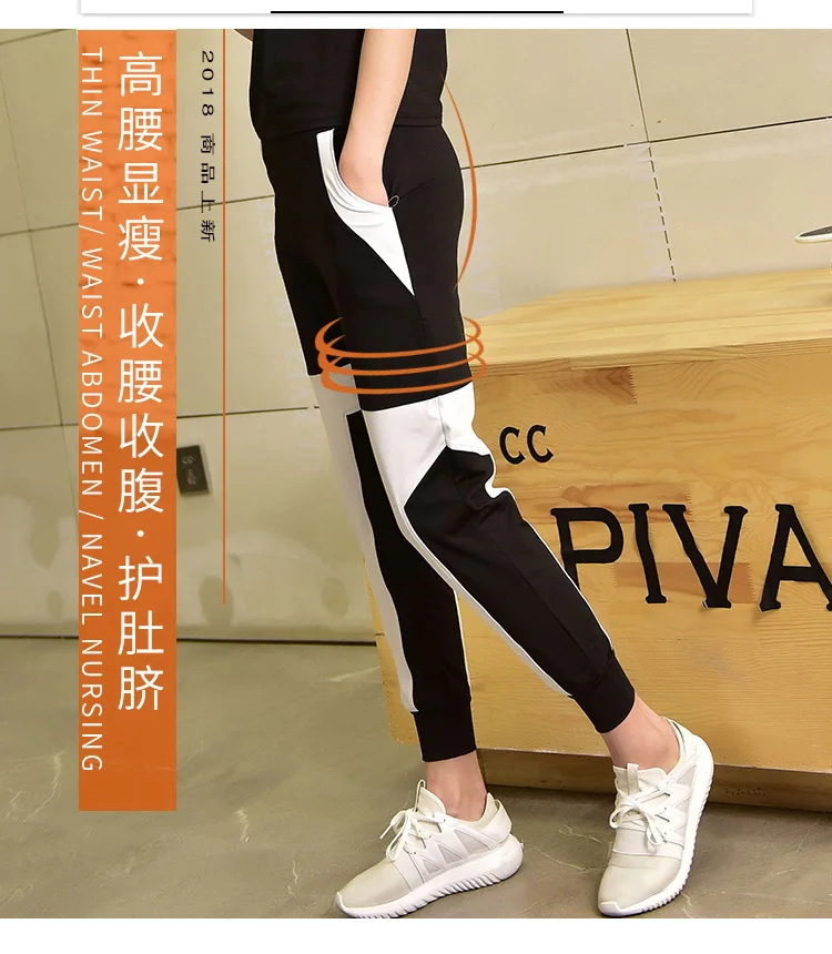 Spring And Summer New Style Sports WOMEN'S Suit Loose And Plus-sized Short Sleeve Gym Yoga Clothes Three-piece Set