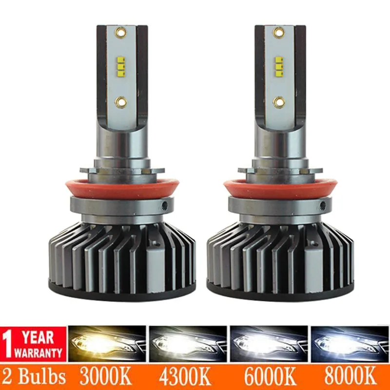 2 шт. Автомобильные светодиодные лампы H3 H8 H11 H4 H7|Передние LED-фары для авто| |
