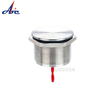 

25mm Momentary Stainless Steel IP68 Waterproof Normally Open 300mm Wire Touch Push Button Bicycle Motor Piezo Sensor Switch