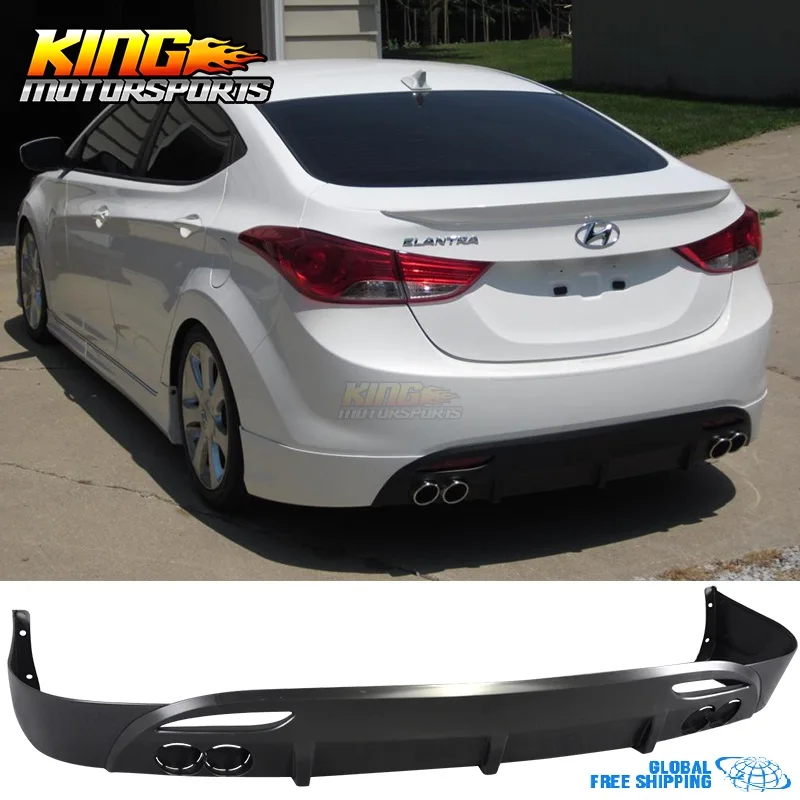 Fit For 11-13 Hyundai Elantra Avante MD OE Style Rear Bumper Lip Diffuser PP Global Free Shipping Worldwide | Автомобили и