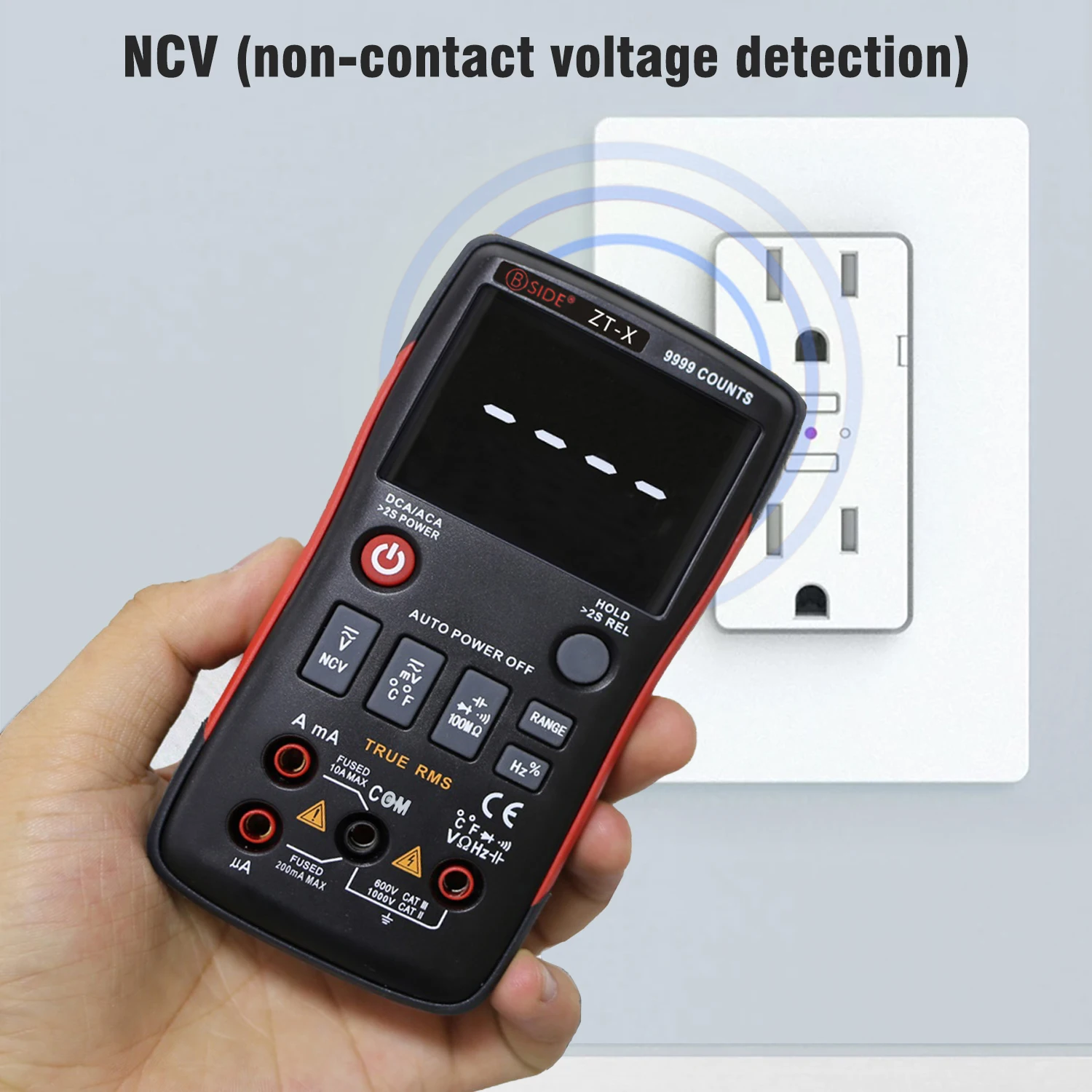 US $27.99 Bside Digital Multimeter TrueRms 9999 Counts 3Line Display Analog Tester Voltmeter Capacitor Temp Meter Ammeter Better Rm409b
