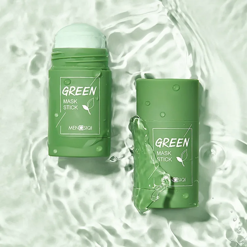 máscara de limpeza de água de chá controle de óleo de chá verde de máscara de cuidados com remoção de poros máscara de cuidados com pele