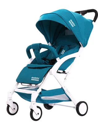 Легкая детская коляска 2 в 1, портативная дорожная система, детская коляска может быть на самолете, складная детская коляска для новорожденных - Цвет: green