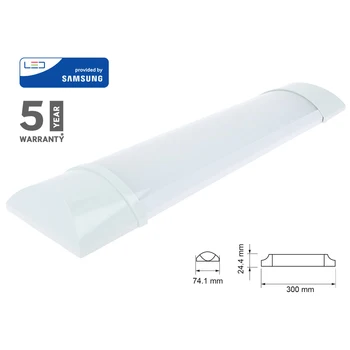 

V-TAC TL43030N ceiling LED prismatic 10W 30cm ceiling 120LM/W 4000K IP20 with samsung Chip warranty 5 years SKU-660