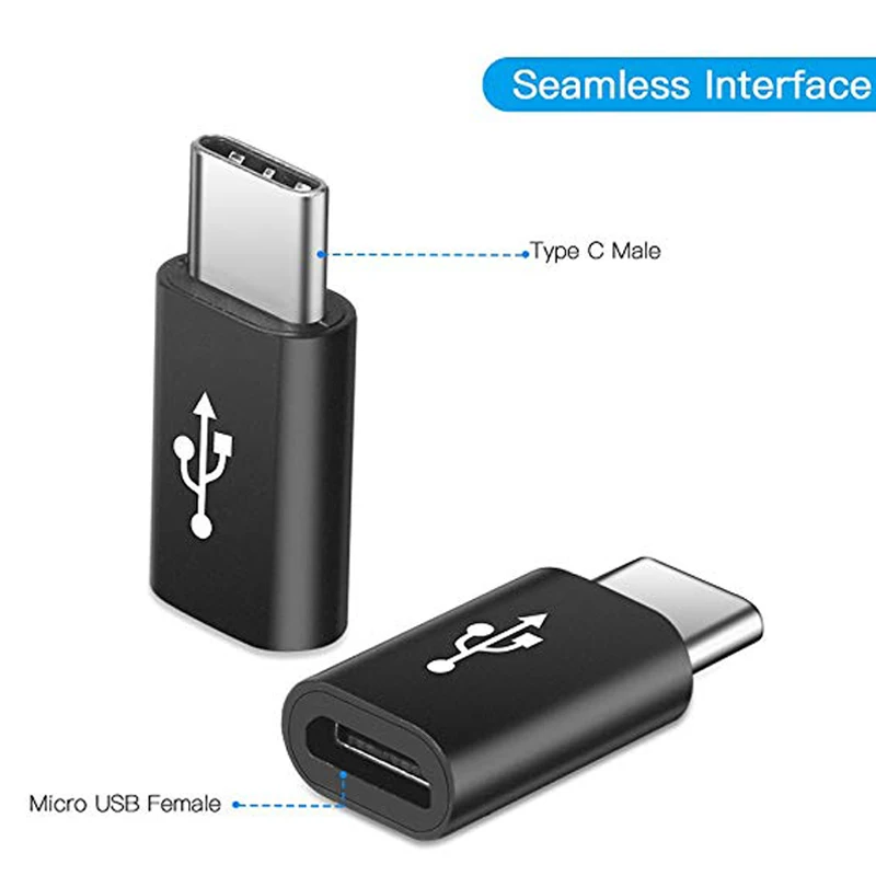 Адаптер Micro USB Type C для Samsung Galaxy A90 A80 A70 A60 A50 A40 A30 A20 конвертер адаптер|Переходники и