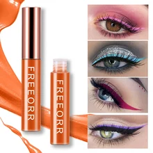 12 цветов, Матовая жидкая подводка для глаз, стойкая водостойкая, легко носить, высокая пигментированная цветная подводка для глаз, набор ручек