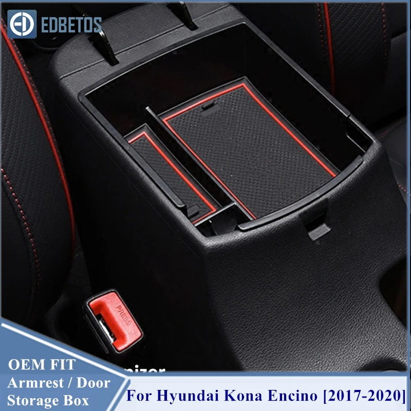 Подлокотник для хранения Hyundai Kona Encino 2017 2018 2019 2020 контейнер центральной консоли
