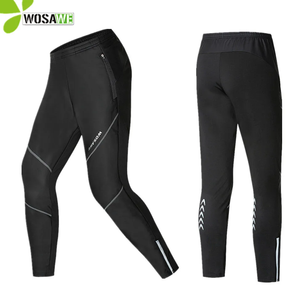 

WOSAWE Warm up Cycling Pants Men&Woman Bicycle Running Hiking Fitness Multi-use Outdoor Sports Trousers Cycling Clothings