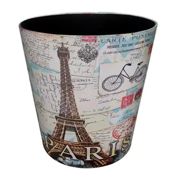 

26 X 20 X 26cm 10L Retro Style Waterproof Leather Trash Bin Waste Container Garbage Can Drop Shipping - Retro Tower 2019