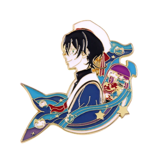 Anime SK∞ SK8 The Infinity Hard Enamel Pins Brooch Langa Hasegawa Reki Snow Cosplay Brooches Lapel Pin Shirt Bag Badge Jewelry Brooch