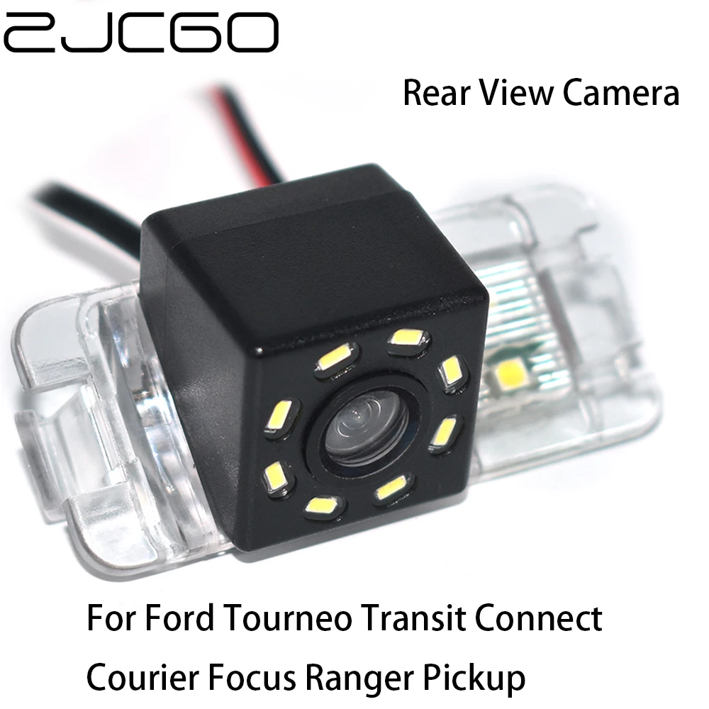 

ZJCGO CCD Car Rear View Reverse Back Up Parking Night Vision Camera for Ford Tourneo Transit Connect Courier Focus Ranger Pickup