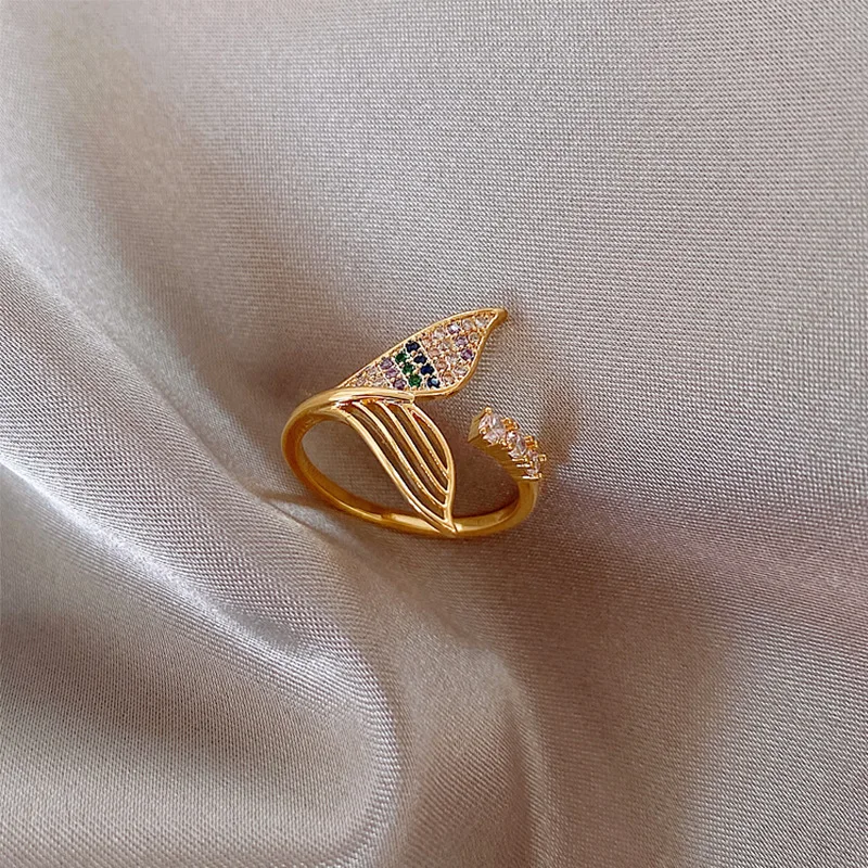 Styles Women Adjustable Crystal Finger Rings Girls Metal Ring Statement Jewelry Gift Rabbit Fish Tail Star Geometry Design Rings Aliexpress