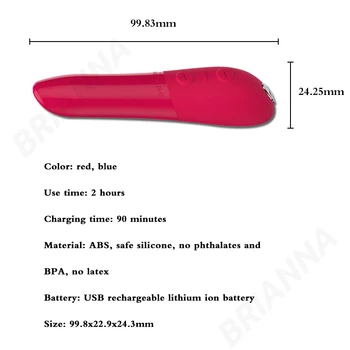 We-Vibe Tango X Clitoral lipstick Vibrator portable bullet vibrator 8 frequency Silicone clitoris stimulator sex toys for women 4