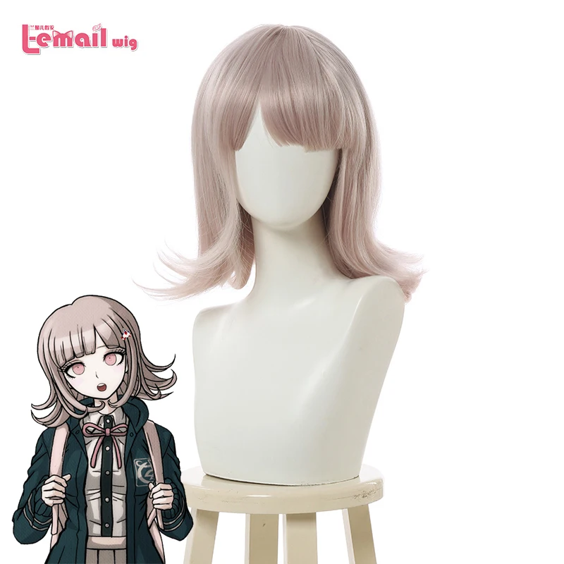 L email wig Chiaki Nanami Cosplay Wig Danganronpa Cosplay Short Mixed