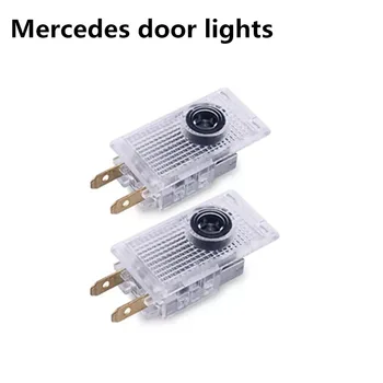 

2X Car Logo Door Welcome Light LED Projector Laser Lamp For Mercedes Benz W210 E220 E200 E230 E240 E55 Sprinter Viano Vito AMG