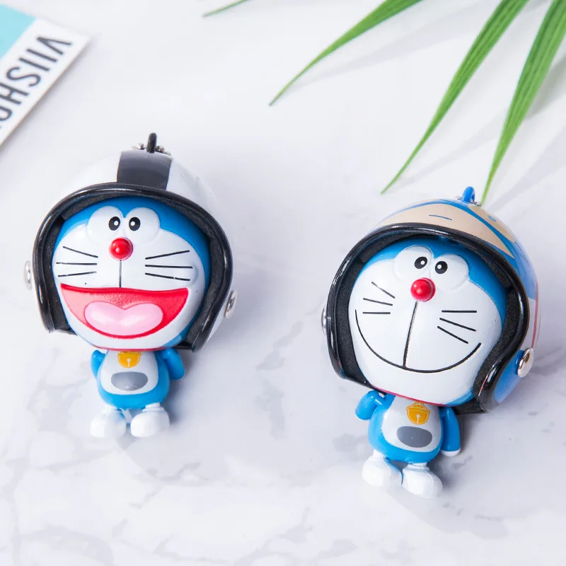 Брелок с куклой Doraemon брелок ручной работы кожаным ремешком металлический